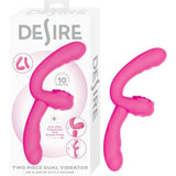 Desire 2 Piece Dual Vibrator - Pink