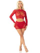 Wildest Dreams Crop Top and Skirt Set- One Size