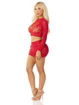 Wildest Dreams Crop Top and Skirt Set- One Size