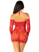 Circle Back Lace Mini Dress- One Size