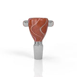 Honeybee Herb: Nubby Cone Bowl (14mm - Red and White)