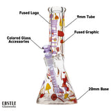 Castle Glass: 12" Shroomie (9mm Thick)
