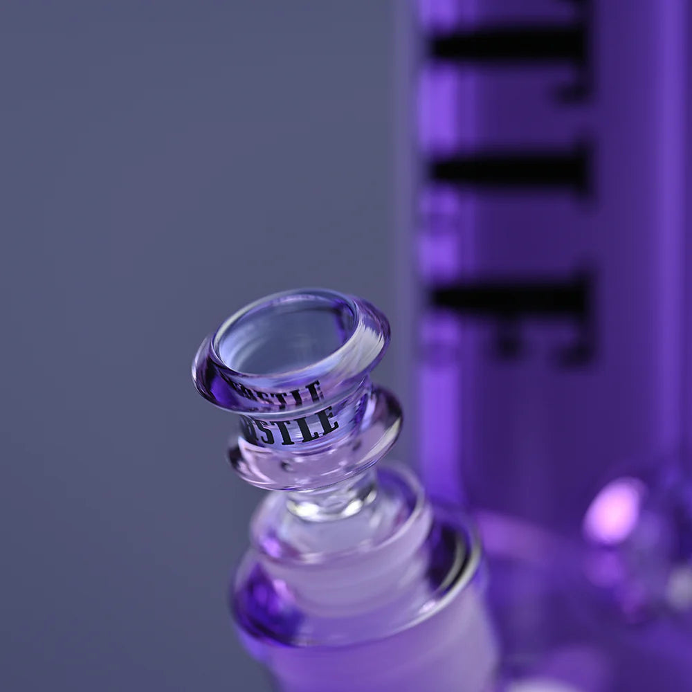 Castle Glass: 14" Luxe Electroplated (7mm Thick - Purple)