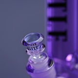Castle Glass: 14" Luxe Electroplated (7mm Thick - Purple)