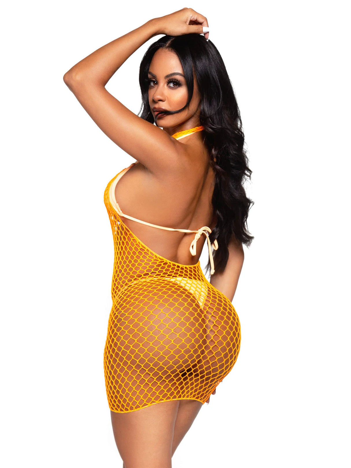 Summer Dreamz Net Mini Dress- One Size