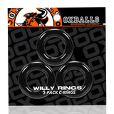 Oxballs Willy Rings 3pk - Black