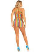 Technicolor Dream Rainbow Mini Dress- One Size