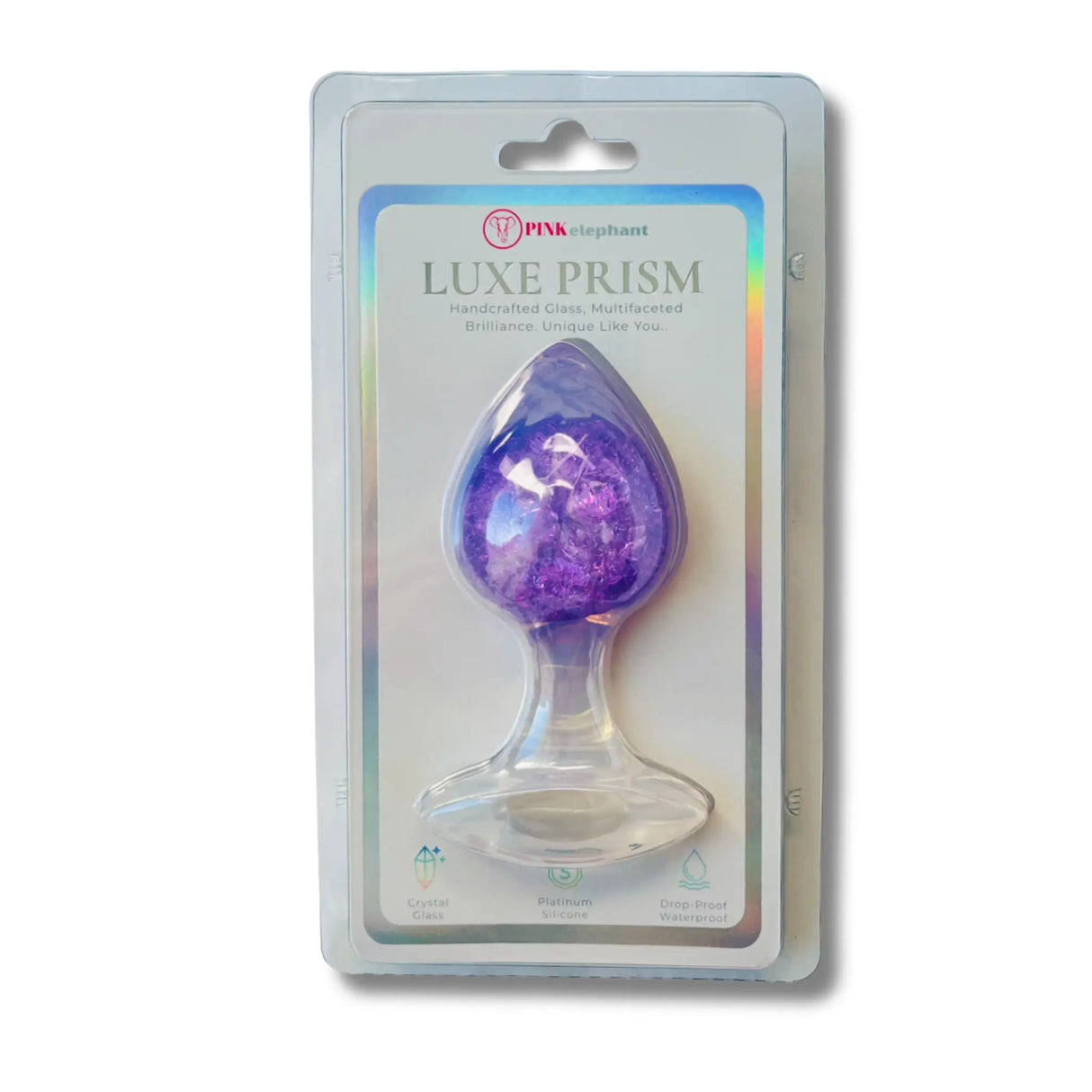 Luxe Prism Anal Plug - Large - Purple