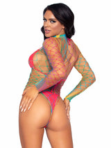 Taste The Rainbow Fishnet Bodysuit- One Size