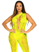 Untamed Convertible Bodystocking- One Size Yellow