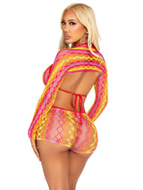 Summer Vibe Bra and Boyshorts Set- One Size