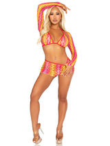 Summer Vibe Bra and Boyshorts Set- One Size