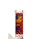 8" 4MM Bart Bong - Red