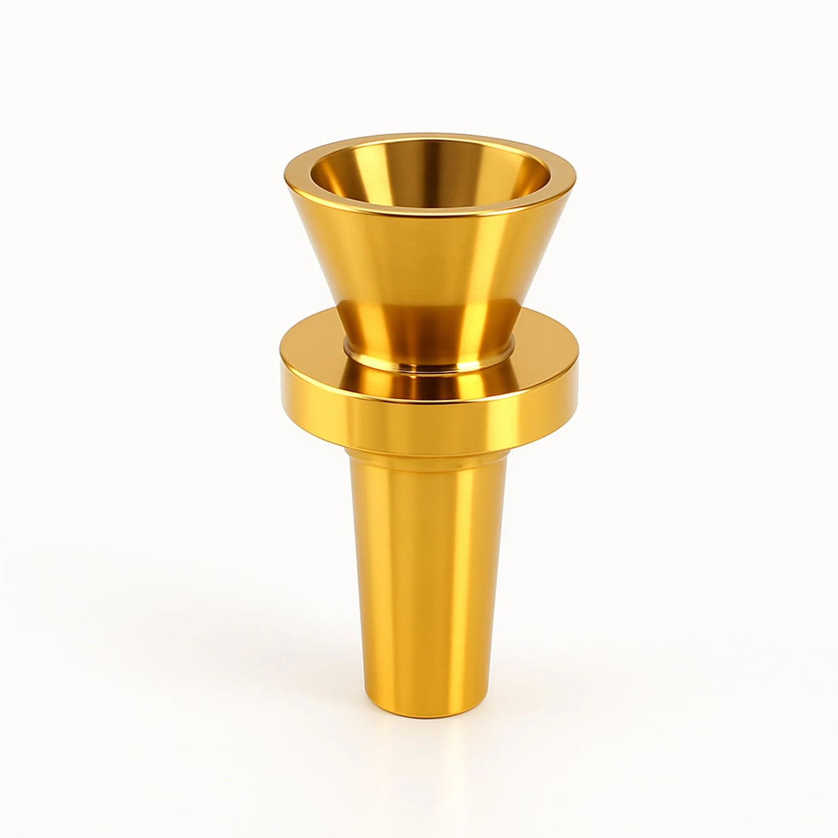 Chill Steel Pipes: Dura-Bowl (14mm - Cone - Gold)