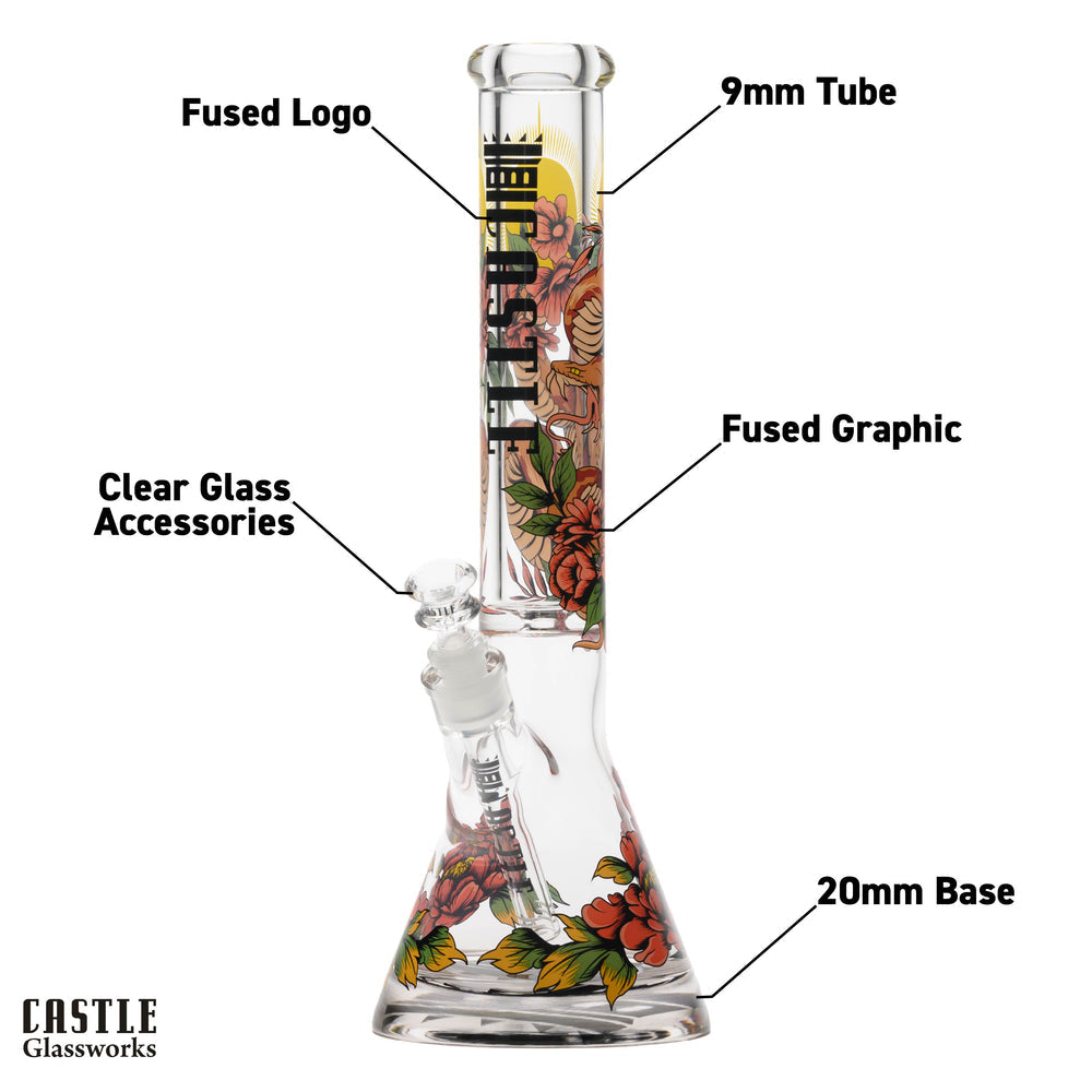 Castle Glass: 16" Serpent (9mm Thick)