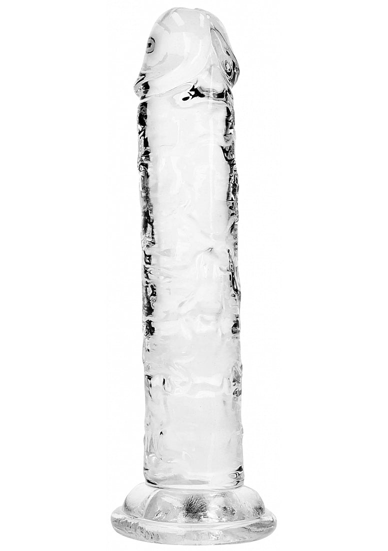 RealRock Crystal Clear 5" Dildo - Translucent