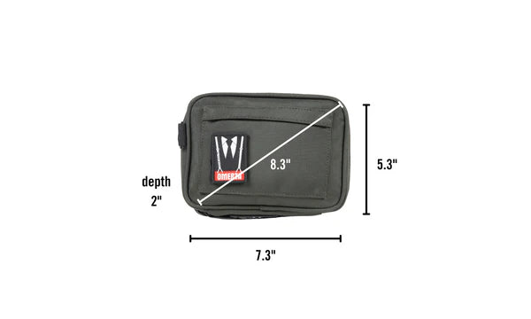 Dime Bags: "Boss" Smell Proof/ Lockable (Oxblood - Size: 8")