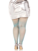 Plus Gaia Spandex Net Industrial Tights- Blue