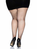 Plus Gaia Spandex Net Industrial Tights- Black