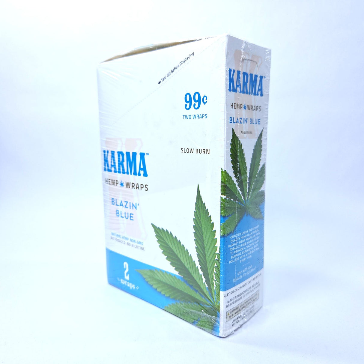 Zig Zag: Karma Hemp Wraps (25pk/2pk - Blazin' Blue)