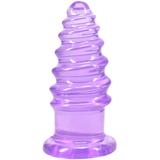 Crystal Jellies Anal Twist 5" - Purple