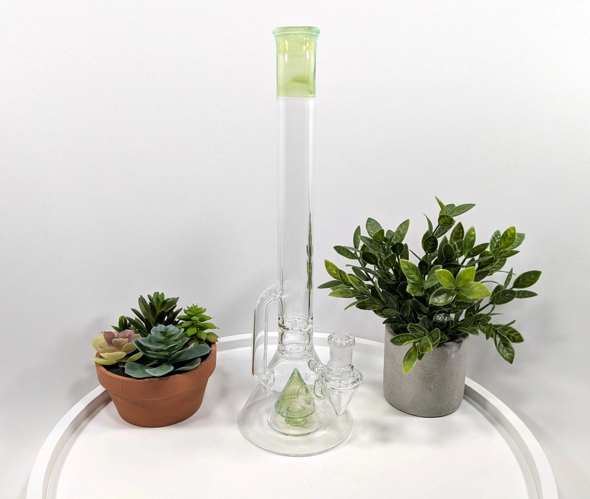 DiscoBox: Single Recycler w/ Fixed Stem (14mm - Slyme Green)