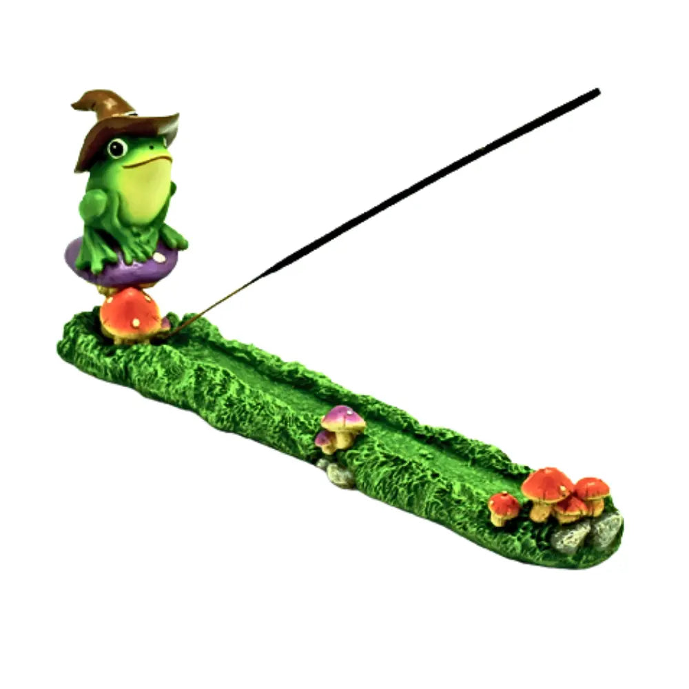 12" Magical Frog Incense Burner