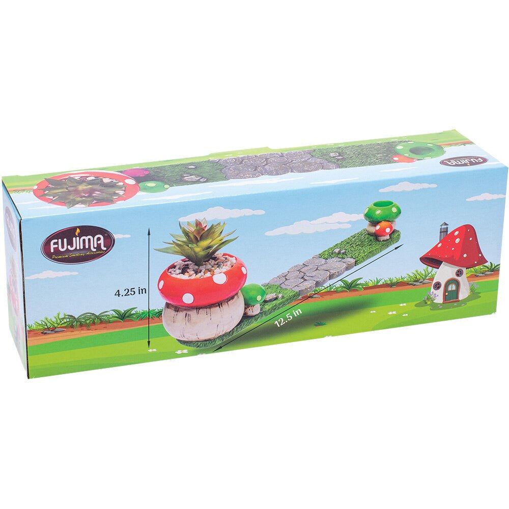Incense: 12" Mushroom with Faux Plant Burner