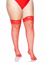 Plus Nya Stay Up Thigh Highs-Red
