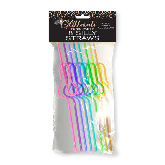 Glitterati Silly Penis Straws