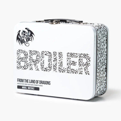 Special Blue: "Broiler" with Case (Black and White Skulls)