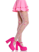 Rosette Sheer Tights- One Size