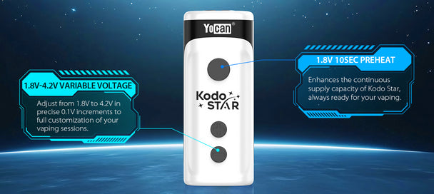 Yocan: Kodo "Star" 510 (400mAH - Assorted Colours)