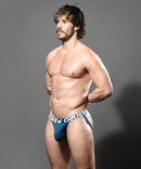 Andrew Christian: Essential Rib Jock Teal Large