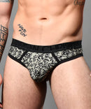 Andrew Christian: Lace Print Thong-XL