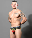 Andrew Christian: Flames Mesh Brief Medium