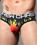 Andrew Christian: Flames Mesh Brief Large