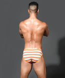 Andrew Christian: Tulum Stripe Brief 2XL