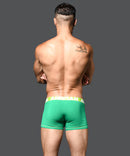 Andrew Christian: Hang-Free Boxer Green- 2XL