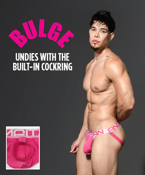 Andrew Christian: BULGE C-Ring Jock-Medium Pink