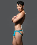 Andrew Christian: No Show Jock- Teal 2XL