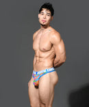 Andrew Christian: Abundant Floral Thong-XL