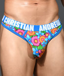 Andrew Christian: Abundant Floral Thong-2XL