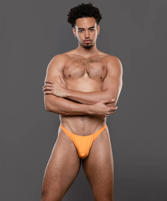 Andrew Christian: Almost Naked Low Rise Thong- Tangerine