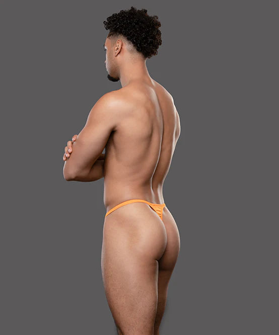 Andrew Christian: Almost Naked Low Rise Thong- Tangerine