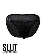 Andrew Christian: SLUT Garter Mesh Brief