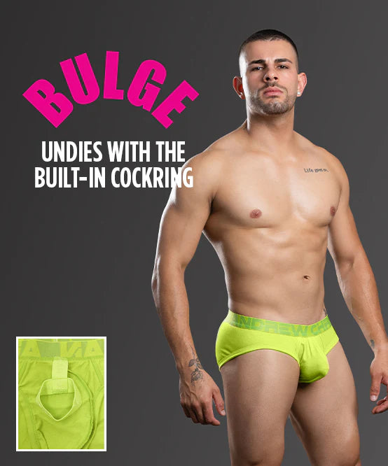 Andrew Christian: C-Ring Bulge Boxer- Fresh Lime