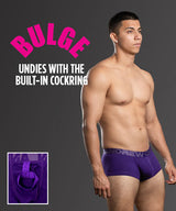 Andrew Christian: Bulge C-Ring Boxer- Purple