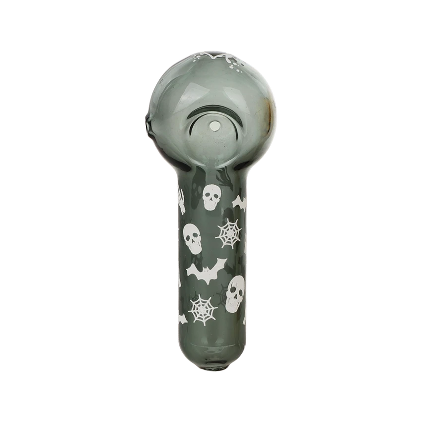 Pulsar: 4.5" Halloween Spoons (Smokey Skulls - Glow In The Dark)