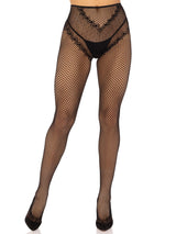 Karma Crotchless Fishnet Tights- One Size